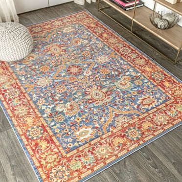 Irving Persian Plum/Terracotta 4 ft. x 6 ft. Area Rug