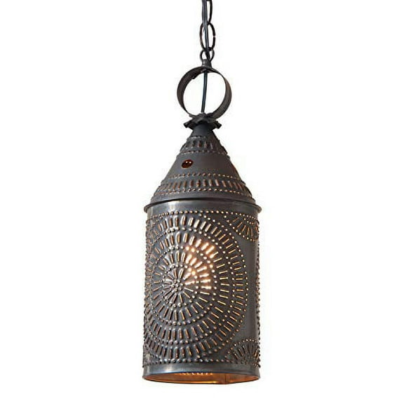 Irvins Country Tinware 15-inch Electric Hanging Lantern Kettle Black
