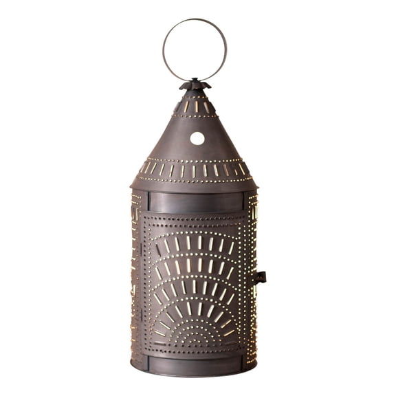 Irvins Country Tinware 27-inch Blacksmith's Lantern in Kettle Black