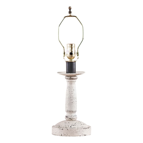 Irvins Country Tinware Butcher's Chamberstick in Vintage White