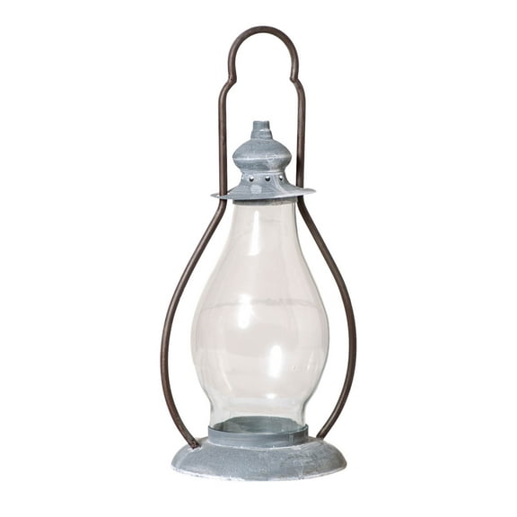 Irvins Country Tinware Carriage House Lantern in Weathered Zinc