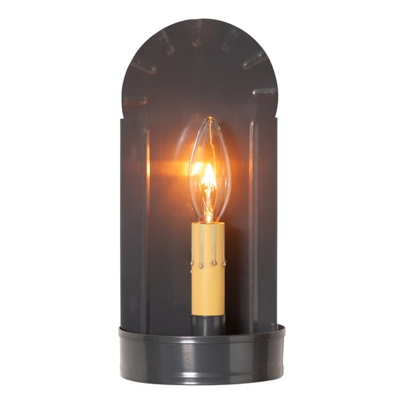 Irvins Country Tinware Country Tin Wall Sconce 10in Hardwired Rustic Metal Farmhouse Indoor Light