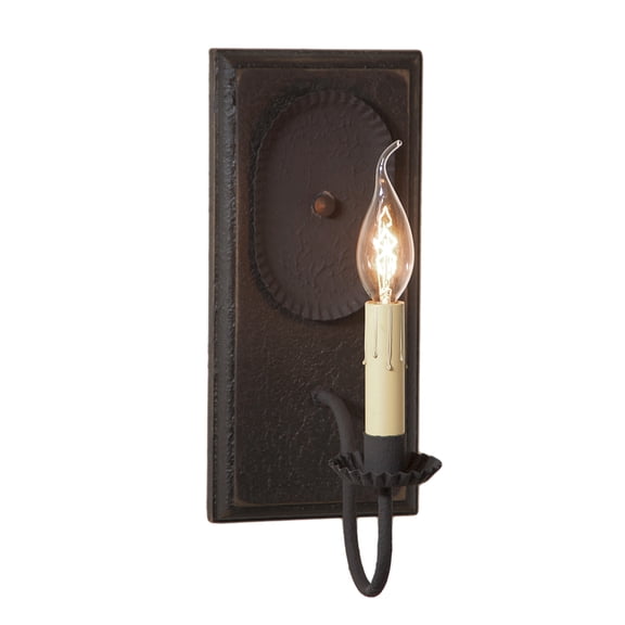 Irvins Country Tinware Wilcrest Sconce in Black