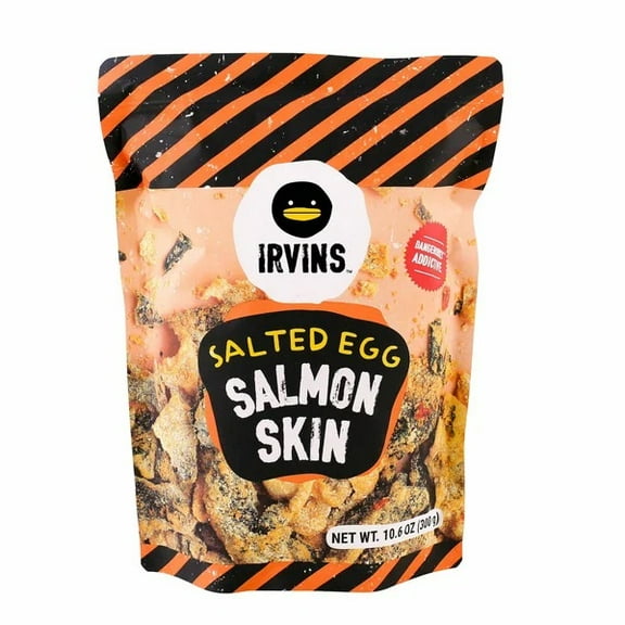Irvins Salted Egg Salmon Skin, 10.6 Ounce