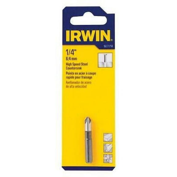 Irwin 1/4 in. D High Speed Steel Countersink 1 pc