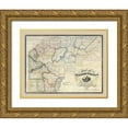 thumbnail image 1 of Irwin 14x12 Gold Ornate Wood Framed with Double Matting Museum Art Print Titled - Venango County Pennsylvania - Irwin 1857, 1 of 4