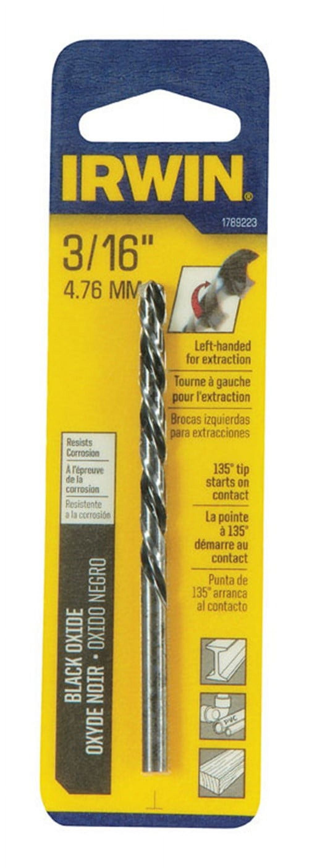Irwin 1789223 Left Hand Drill Bit 3 16