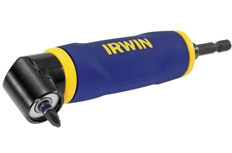 Irwin 1902386 Impact Power Drill RightAngle Drive Adapter, 1/4" Shank