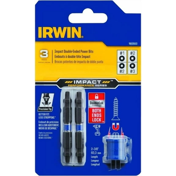 Irwin 1903503 Impact Performance Series Double-Ended Screwdriver Power Bit Set