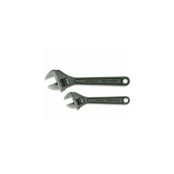 Irwin 2 Piece Adjustable Wrench Set 6 In And 8 In Steel Handle