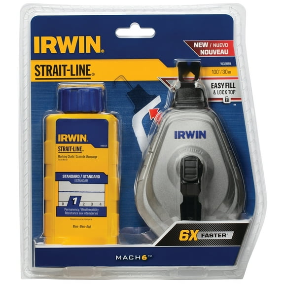 Irwin 1932889 100' ABS Speedline? Pro Reel And Blue Chalk Combo