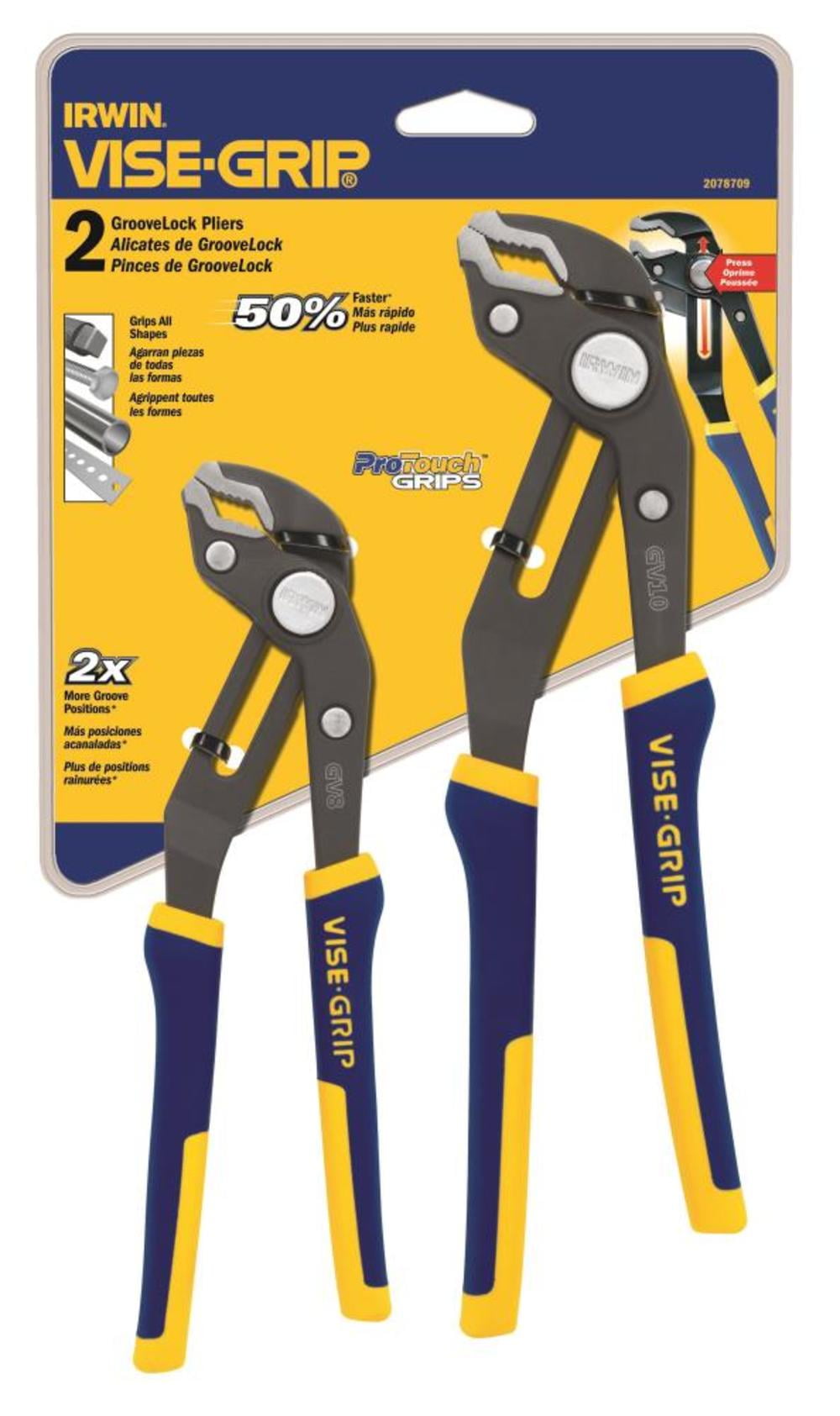 Irwin 2078709 2-Pc Groovelock Pliers Set