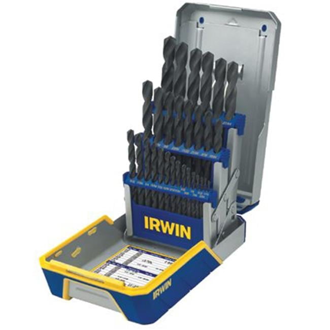 Irwin  29 Piece Drill Bit Industrial Set Case Blk Oxide