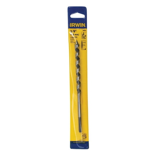 Irwin 3/8 in. Dia. x 7.5 in. L Auger Bit Carbon Steel 5/16 in. Hex Shank 1 pc.