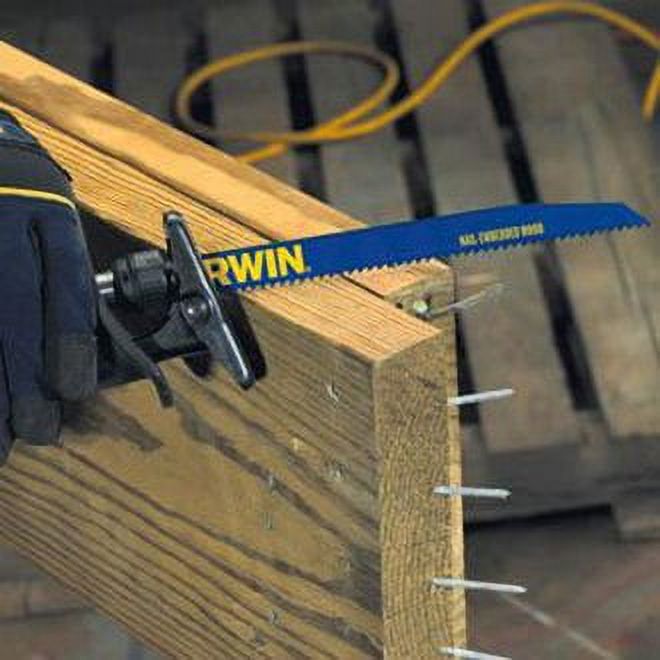 Irwin 372956P5 Nail Embedded Wood Cutting Reciprocating Blades Irwin 372956P5 Nail Embedded Wood Cutting Reciprocating Blades