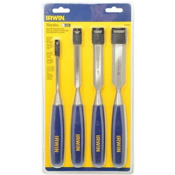 Irwin 4 Piece Wood Chisel Set 10-3/4" OAL, Sizes Included 1/4 to 1"