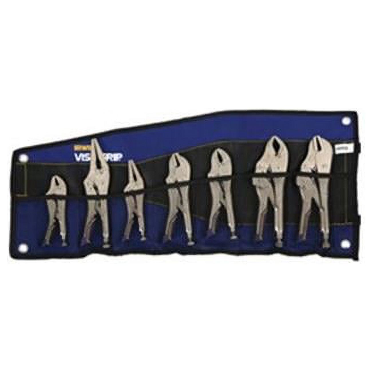 Irwin 5 in. to 10 in. Long Nose, Straight & Curved Jaws Locking Pliers Set with Metal Handle 7