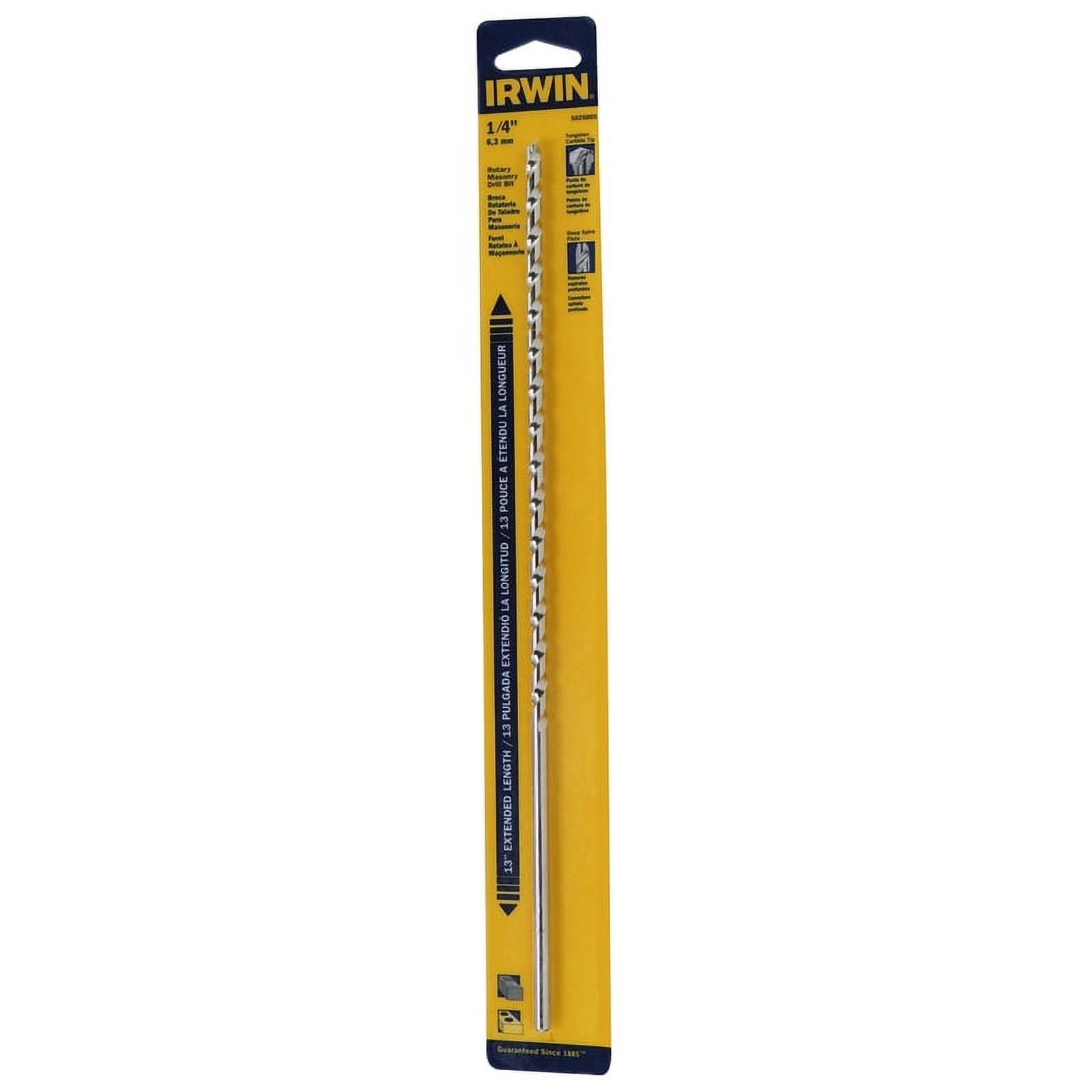 Irwin 5026005 Masonry Drill Bits, 1/4 x 13 - Walmart.com