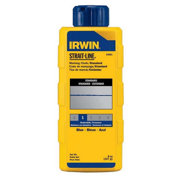 Irwin 64901 Strait-Line 8-oz Standard Marking Chalk - Blue