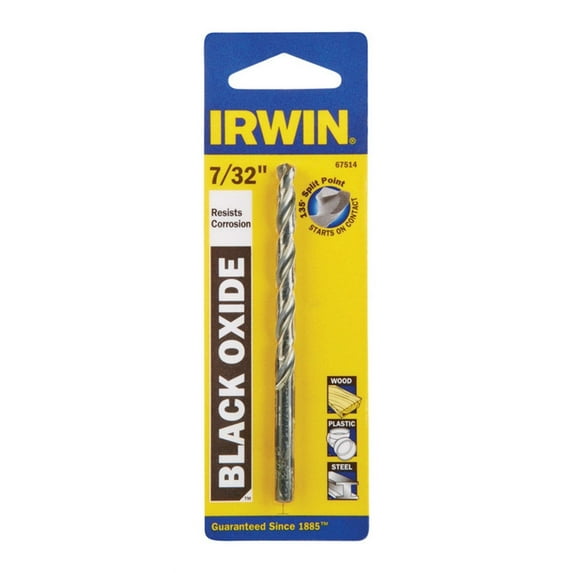 1PC Irwin Black Oxide Drill Bit
