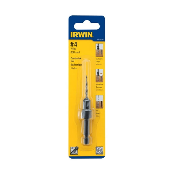 Irwin 7/64" Dia. Steel Wood Countersink 1 pc.
