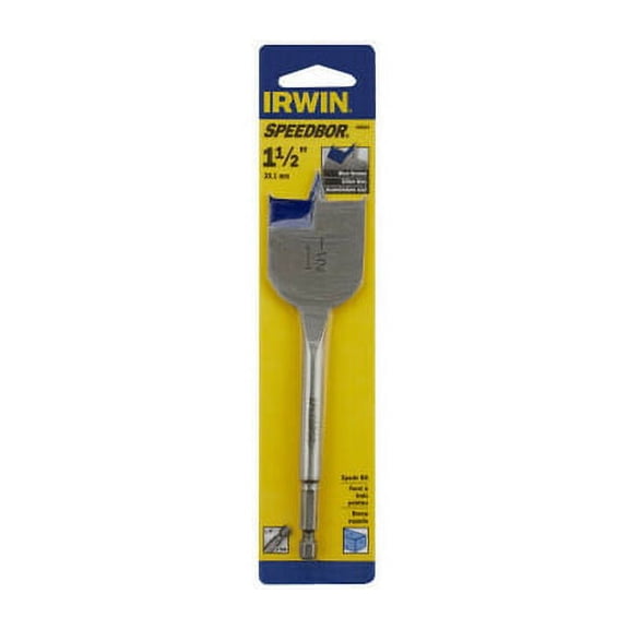 Irwin 88824 Speedbor 1-1/2 By 6 Inch Flat Wood Boring Spade Bit