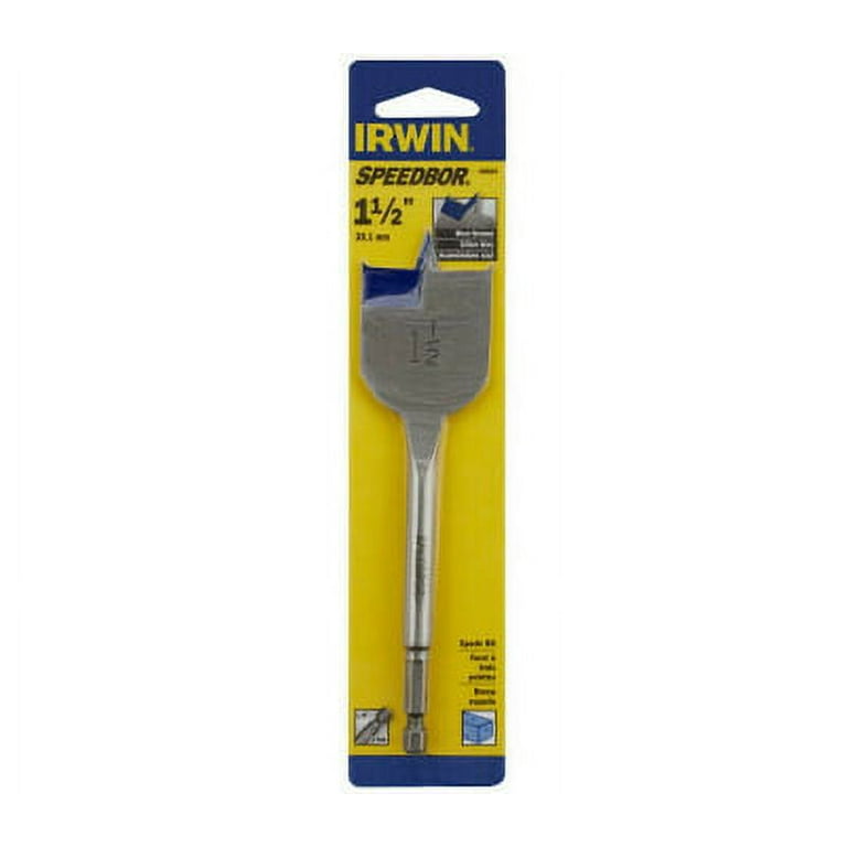 IRWIN SPEEDBOR Standard Length 1-1/2-in Woodboring Spade Drill Bit IRWIN SPEEDBOR Standard Length 1-1/2-in Woodboring Spade Drill Bit