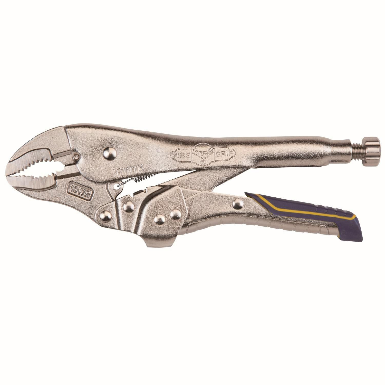 Irwin A Vise-Grip Locking Pliers, Fast Release, Curved Jaw with Wire  Cutter, 10-Inch, 1 each, sold by each 
