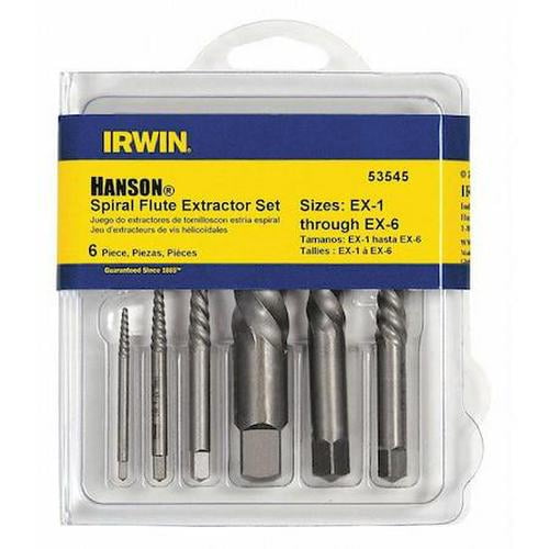Ez Out Screw Extractor Easy Out Hog Warranty Drill Hog 6 Pc Spiral Set ...