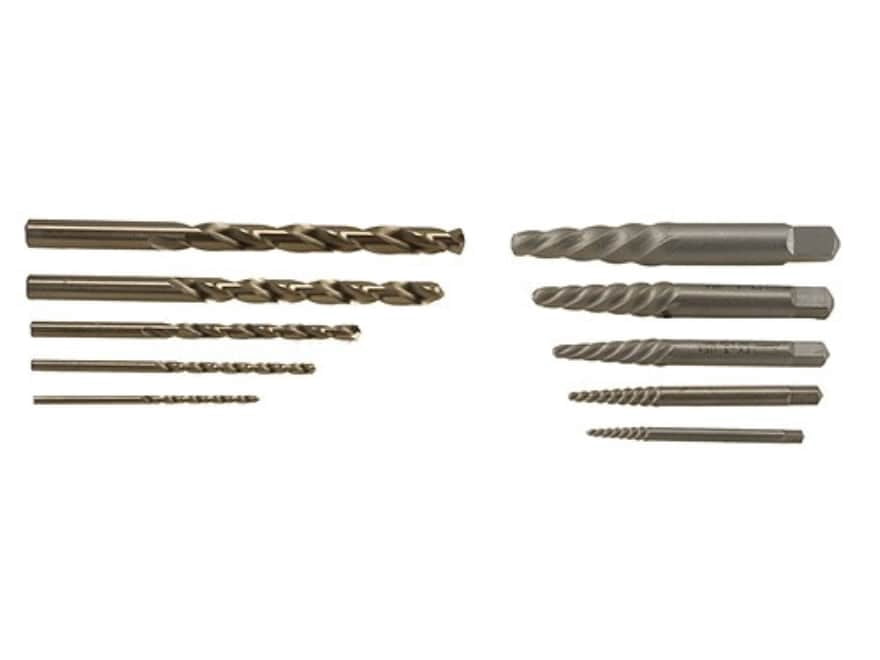 Irwin/Hanson 11117 10pc Spiral Extractor & Drill Bit Combo Pack, Carded