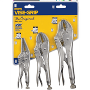 Vise Grip 323S 3 Pc. Tool Set Contains One Each 10WRr, 7Rr and 6LNr Locking Tools