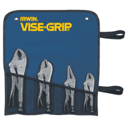 Irwin/Hanson 428GS Original Locking Plier 4-Piewce Set w/ Mesh Pouch