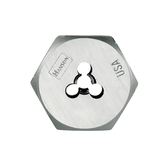 Irwin/Hanson 6949 Carbon Steel Hexagon 1-7/16" Across Flat Die 14mm-1.25
