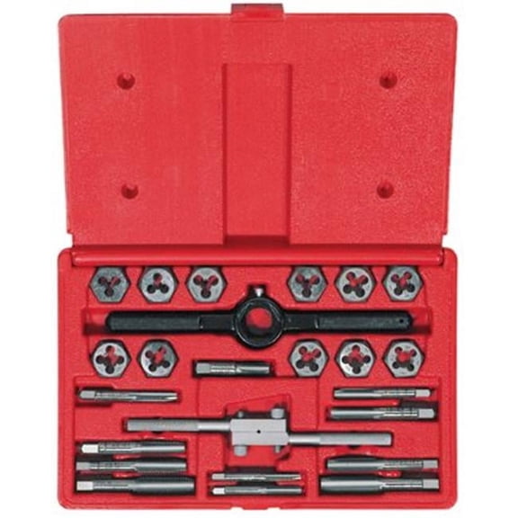 Irwin Hanson Tap and Die Set 1/4-1/2in. 1 Hex Hans 1/4-1/2Nc+N - Carbon Steel