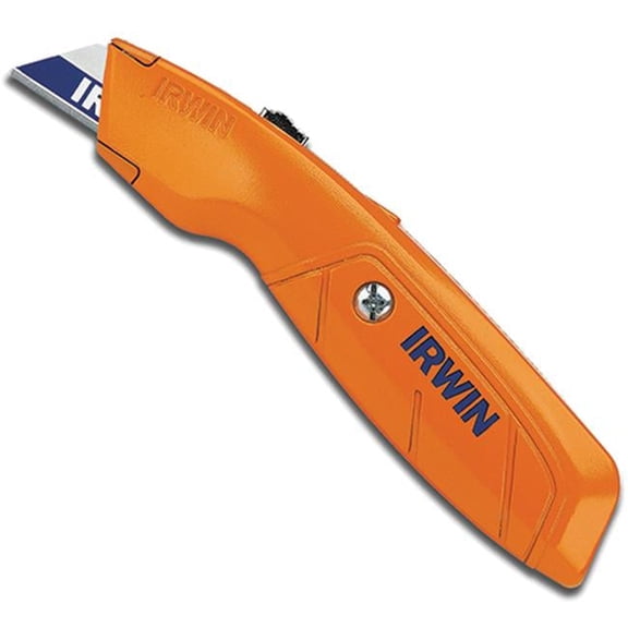Irwin IR2082300 Hi-Vis Retractable Utility Knife, Orange