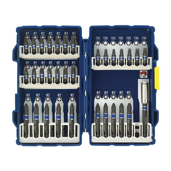 Irwin Impact Screwdriver Bit Set, 32 Piece