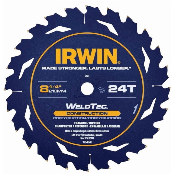 SAW BLADE 8-1/4IN 24T CONST
