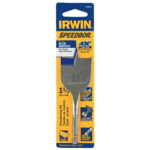 Irwin Industrial Tool 1-.50in. X 4in. Speedbor Woodboring Bit Speedbor Woodboring Bit