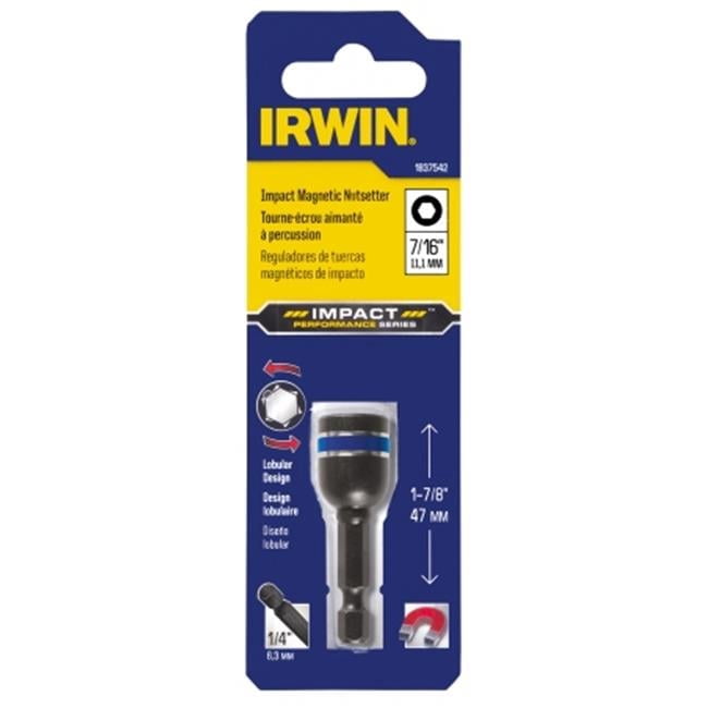 IRWIN Impact Performance Deep Well Socket Set - 3/8" Drive, 8-Piece, Chrome Molybdenum Steel