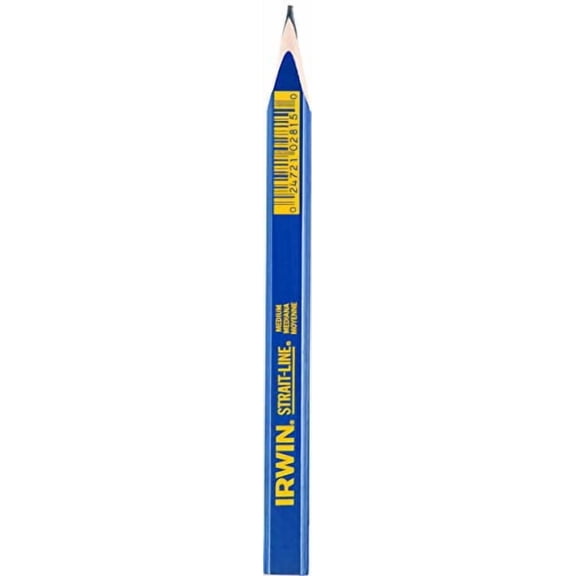 Irwin Industrial Tool 72 Count Medium Strait-Line Carpenters Pencils 66305SL - Pack of 72
