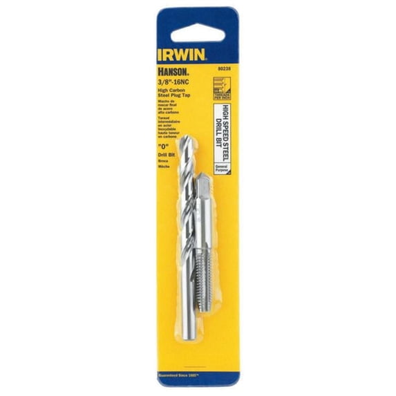 Irwin Industrial Tool 80238 NO.O .38-16NC High Speed Steel Drill Bit & Tap