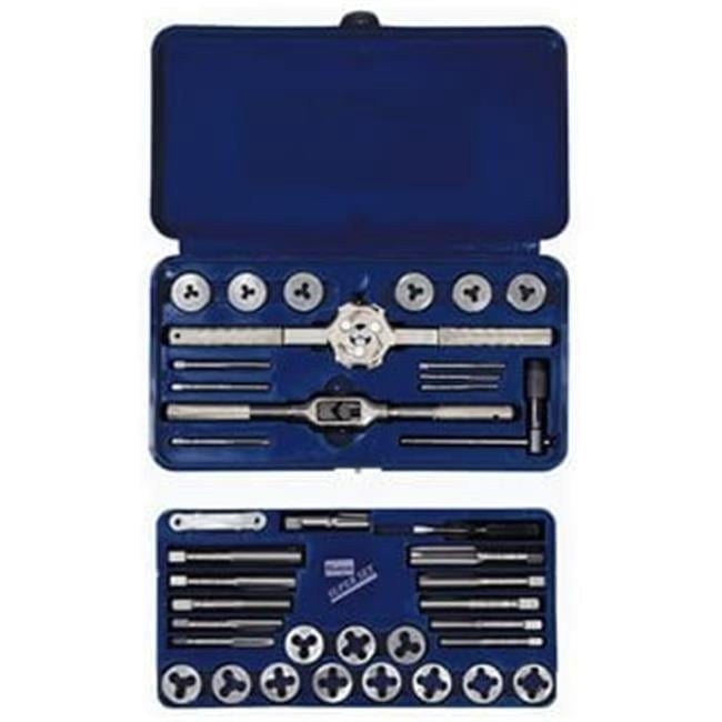 Irwin 24606 Hanson® 41-piece Machine Screw/Fractional Tap & Hex Die Set In Plastic Case