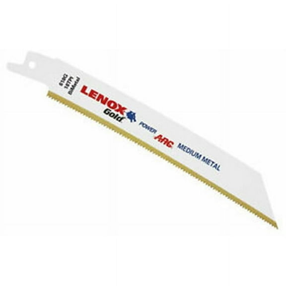 Irwin Industrial Tools LE21069618GR 6 in. 18 TPI Gold Power Arc Reciprocating Saw Blade - Pack of 5