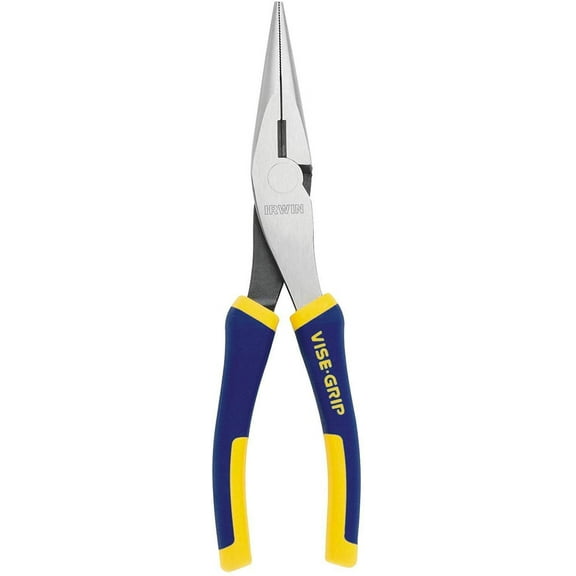 IRWIN VISE-GRIP Long Nose Pliers with Wire Cutter, 8", 2078218