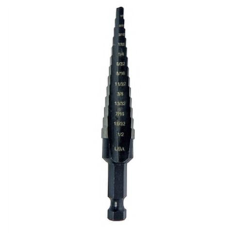 Irwin Irwin - 10232 - Unibit 3/16 to 1/2 in. x 6 in. L High Speed Steel Step Drill Bit 1/pc.