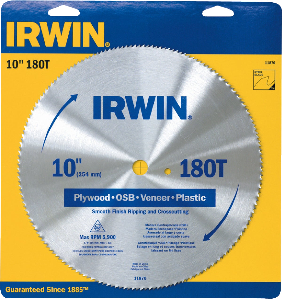 Irwin Irwin Steel Circular Saw Blade