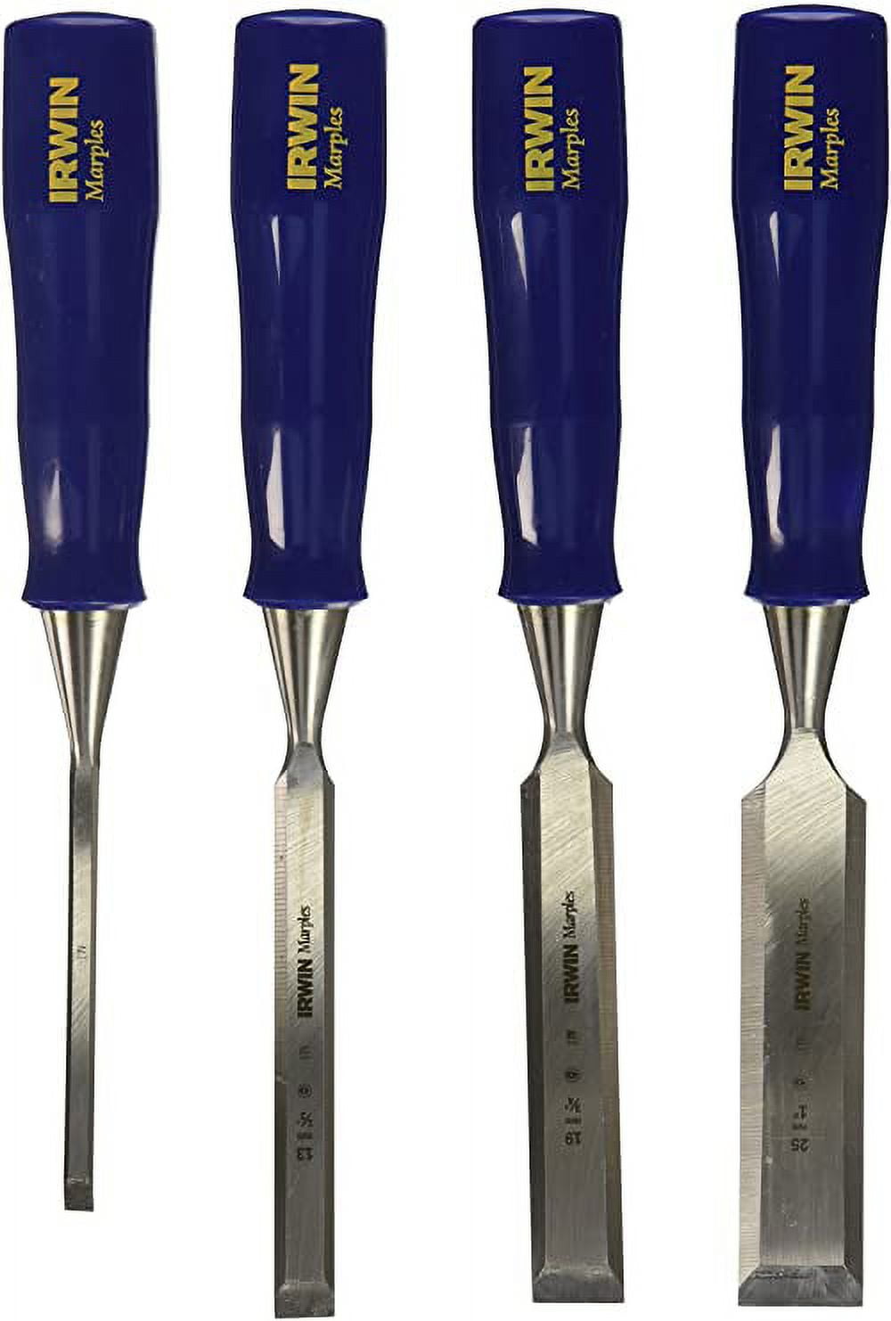 Irwin 1788114 Chisel Set for Woodworking with Mallet, 4-Piece