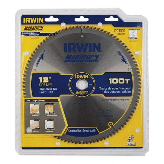 Irwin Marathon 12 in. Dia. x 1 in. Carbide Circular Saw Blade 100 teeth 1 pc.