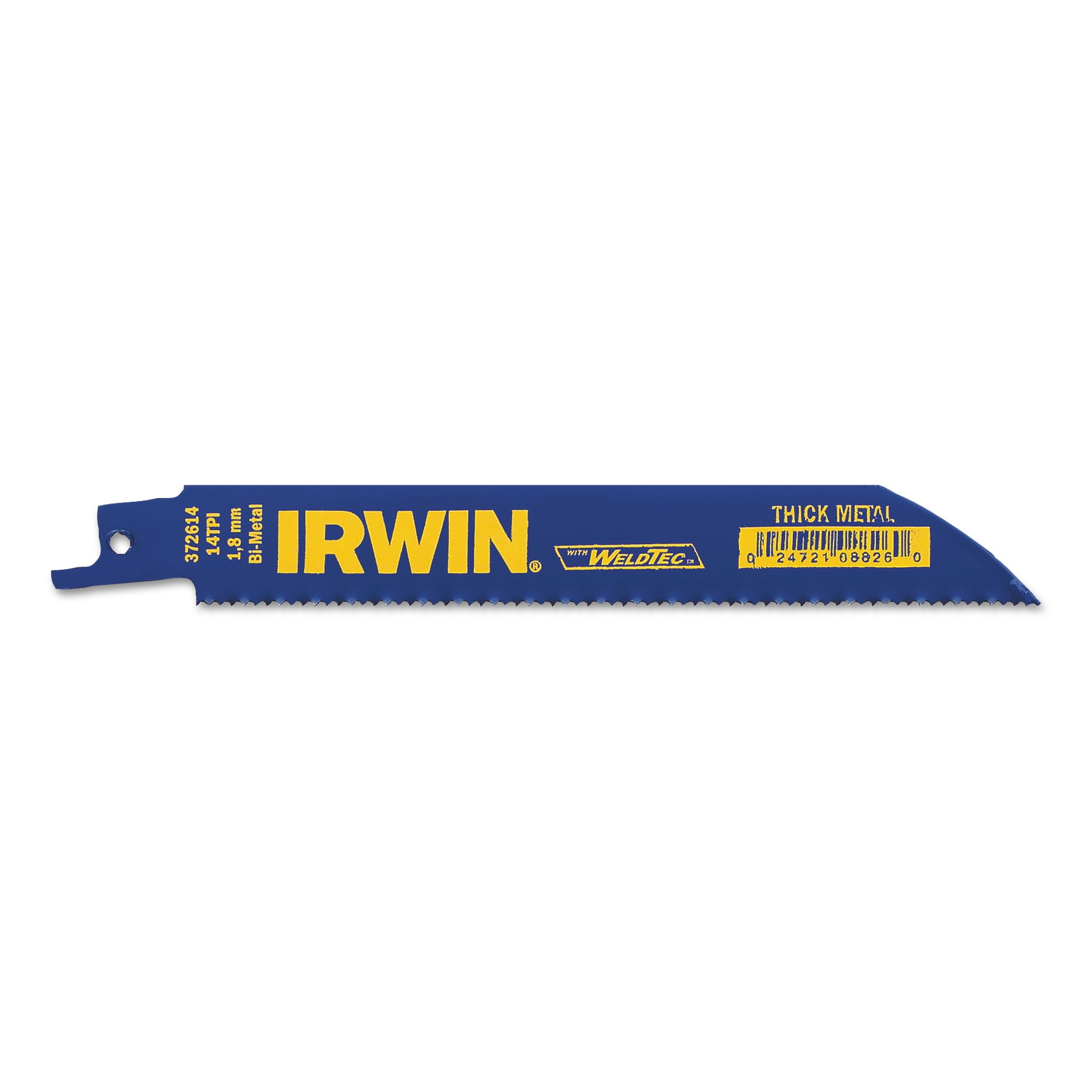 Irwin Marathon Metal Cutting Reciprocating Blades with WeldTec, 6 in x 0.738 in, 14 TPI, 50/PK