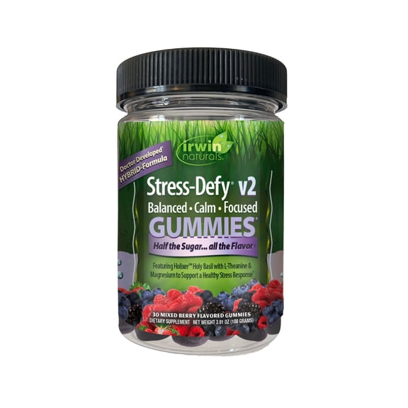 Irwin Natuals GUMMIES Stress-Defy v2 Balanced Calm Focused 30ct